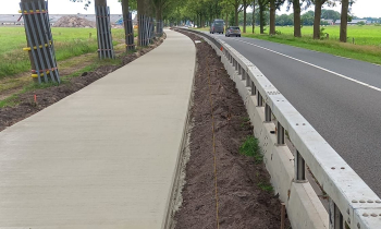 Na regen komt beton 